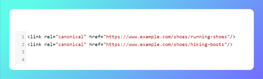 self-canonical tags