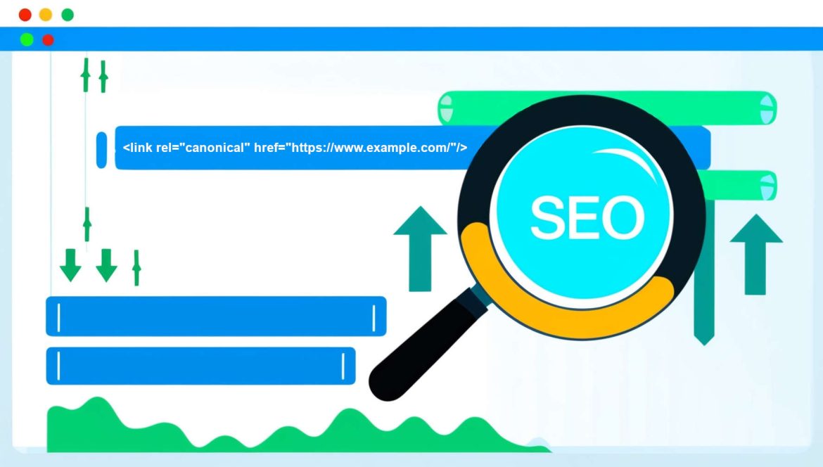an image illustrating a self-canonical tag on a page