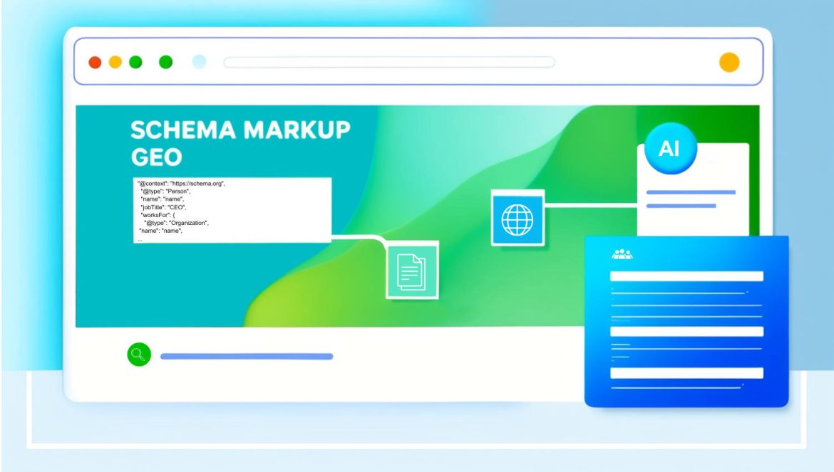 entities schema markup for generative engine optimization of websites