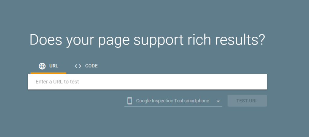 google rich results tool